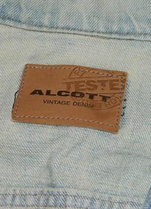 Р. 44-46/s-m джинсовая куртка мужская светлая alcott (подойдёт для подростков)