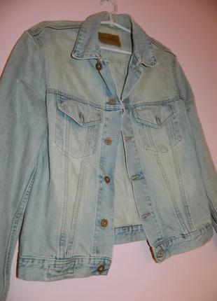 Р. 44-46/s-m джинсовая куртка мужская светлая alcott (подойдёт для подростков)