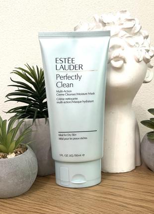 Оригінал 2 в 1: крем для вмивання маска зволожуюча estee lauder perfectly clean multi-action creme cleanser moisture mask оригинал крем для умывания