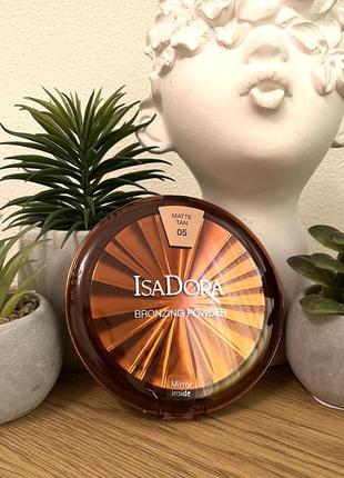 Оригінал бронзуюча пудра isadora bronzing powder 05 matte tan оригинал бронирующая пудра1 фото