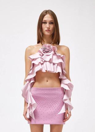 Топ blumarine розовый