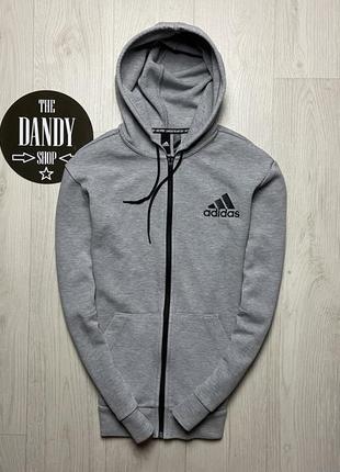 Мужская кофта, зип худи adidas must haves, размер s-m