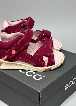Кожаные босоножки ecco mini stride 21,22,23 р-р, сандалии девочке