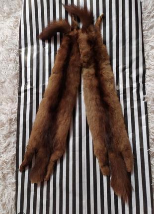 Шарф з кусочків норки № 26