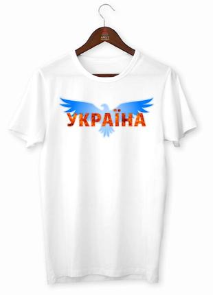 Футболка з патріотичним принтом "україна. орел з розкритими крилами" push it