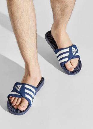 Легендарные массажные шлепанцы на липучке adidas adissage3 фото