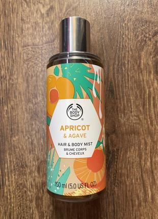 The body shop apricot спрей для тела и волос