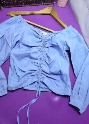 💡⬇️блуза із об'ємними рукавами 40%коттон💡 безпечна оплата 24 на 7 💡⬇️