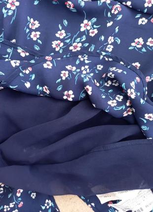 Блузка bershka синя майка топ4 фото