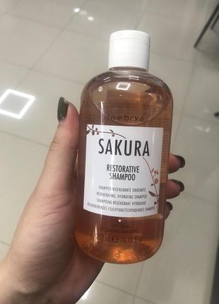 Шампунь відновлюючий inebrya sakura restorative shampoo1 фото