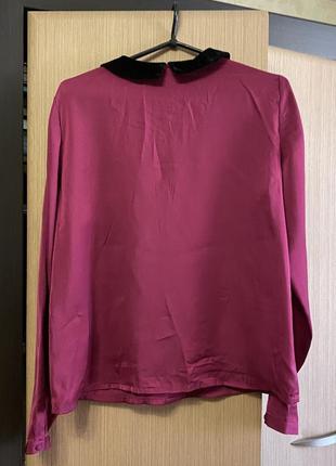 Нежная блуза с бархатным воротничком vero moda4 фото