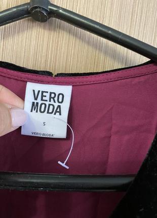 Нежная блуза с бархатным воротничком vero moda5 фото