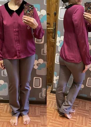 Нежная блуза с бархатным воротничком vero moda2 фото