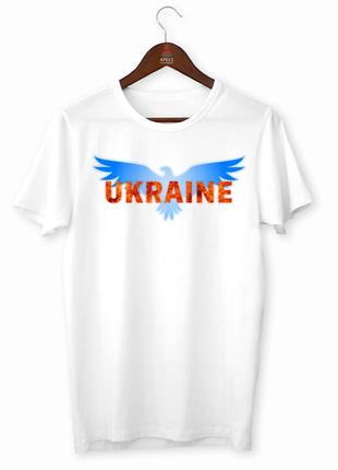 Футболка   з патріотичним принтом "україна. ukraine. орел з розкритими крилами" push it