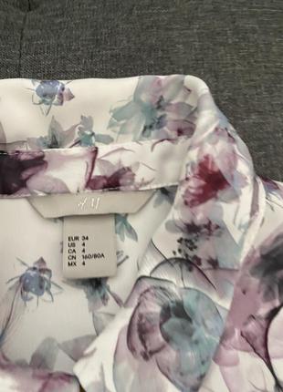 Блуза в цветочный принт h&amp;m4 фото