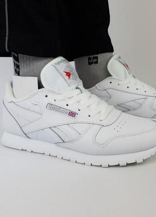 Кросівки на літо  r3ebok classic l3cblack white