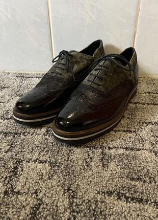 Кожаные туфли globus 40р
