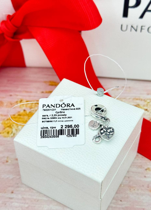 Pandora серебряный шарм подвеска семья навсегда2 фото