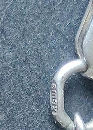 Серебряная подвеска, колье, фианит, серебриная подвеска силиконовая нежит.7 фото