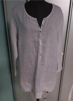 Блуза льон, великий розмір