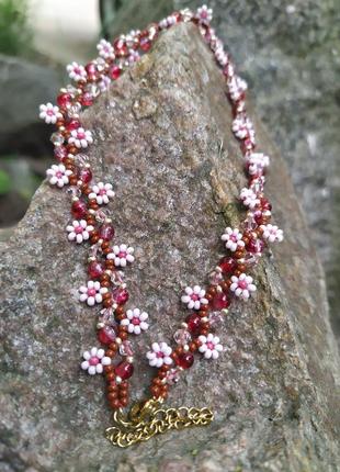 Чокер "сакура" ручной работы