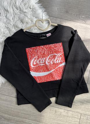 Кофта с пайетками coca cola tally weijl