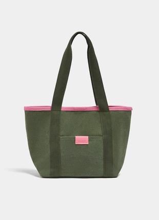 Полотняна сумка-шопер pull&bear