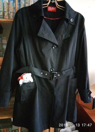 Куртка, тренчкот, короткий плащ на 50-52 р. україн. , чорного кольору. rosa 130 грн