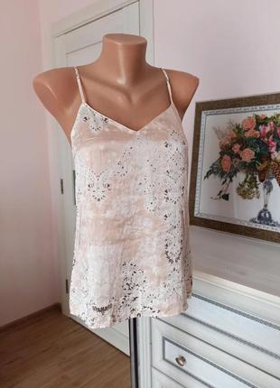 100% шовк шовкова майка / топ