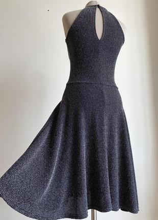 Вечернее черное платье миди, нарядное красивое платье kiabi3 фото