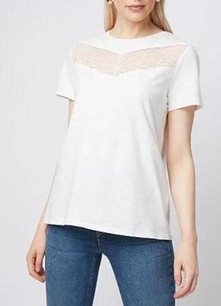 Блузка блуза нарядная футболка кружево ажур прозрачная вставка кружевная хлопок коттон