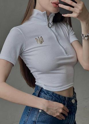 Патриотический топ «тризуб»