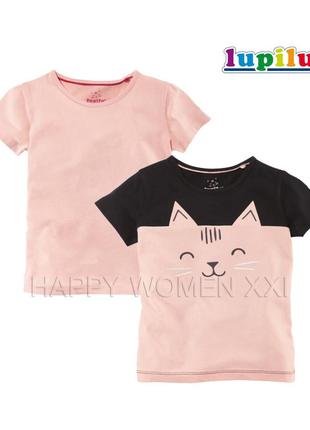 2-4 роки набір футболок для дівчинки базова футболка бавовна дитяча бавовняна футболочка