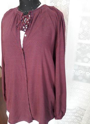 Стильная блузка на пуговицах фирма esprit 16 размера.2 фото