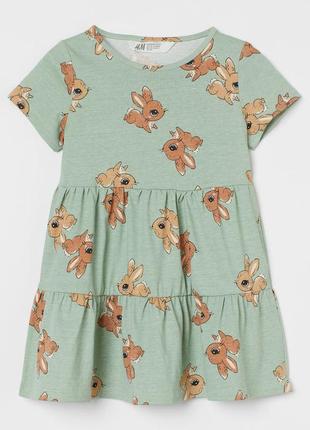 Дитяча сукня плаття кролики для дівчинки h&m 44010