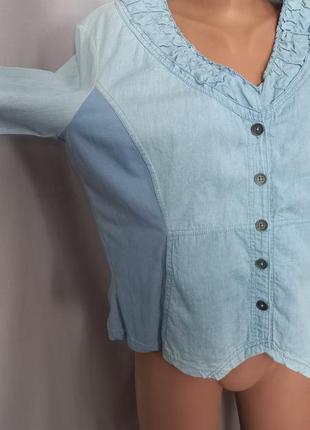 Легкий джинсовый жакет, блуза  №12bp