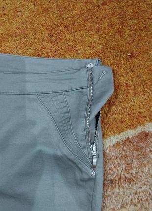 Очень эластичные джинсы лосины серого цвета.3 фото