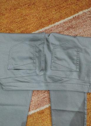 Очень эластичные джинсы лосины серого цвета.6 фото