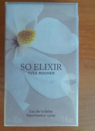 Туалетного вода so elixir. yves rocher. 30 ml.