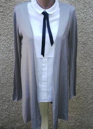 Комбінований асиметричний кардиган s.oliver без застібки,дуже легкий,ніжний