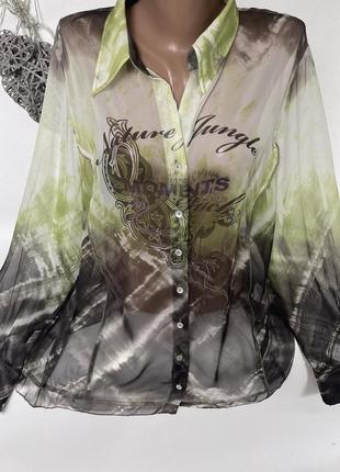 Шикарная воздушная рубашка шифон