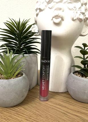 Оригінал isadora velvet comfort liquid lipstick рідка помада 60 raspberry kiss оригинал жидкая помада