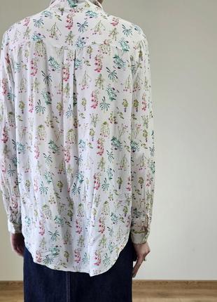 Блуза с цветами растениями4 фото