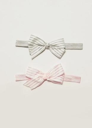 Фирменный праздничный яркий набор обруч ободок повязка резинка бант для волос lc waikiki вайки