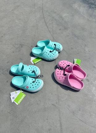 Шльопанці, тапочки крокси crocs logo блакитні, рожеві 36, 37, 386 фото