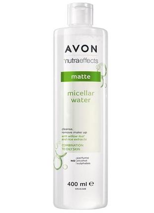 Матирующая мицеллярная вода avon nutraeffects, 400 мл.