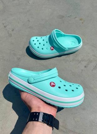 Шльопанці, тапочки крокси crocs logo блакитні, рожеві 36, 37, 384 фото