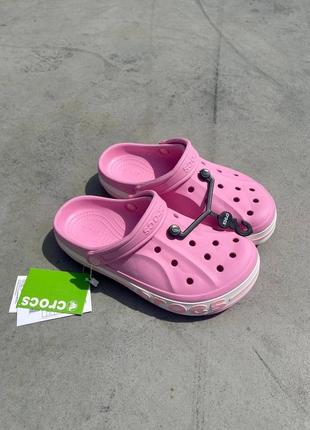 Шлепанцы, тапочки кроксы crocs logo розовые, голубые 36, 37, 382 фото