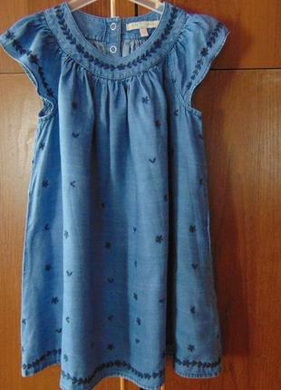 Джинсовое платье indigo на 4-5 лет