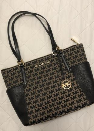 Сумка michael kors з лого bedford large east west tote3 фото